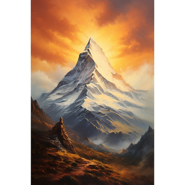 Mountain and Sunset Canvas